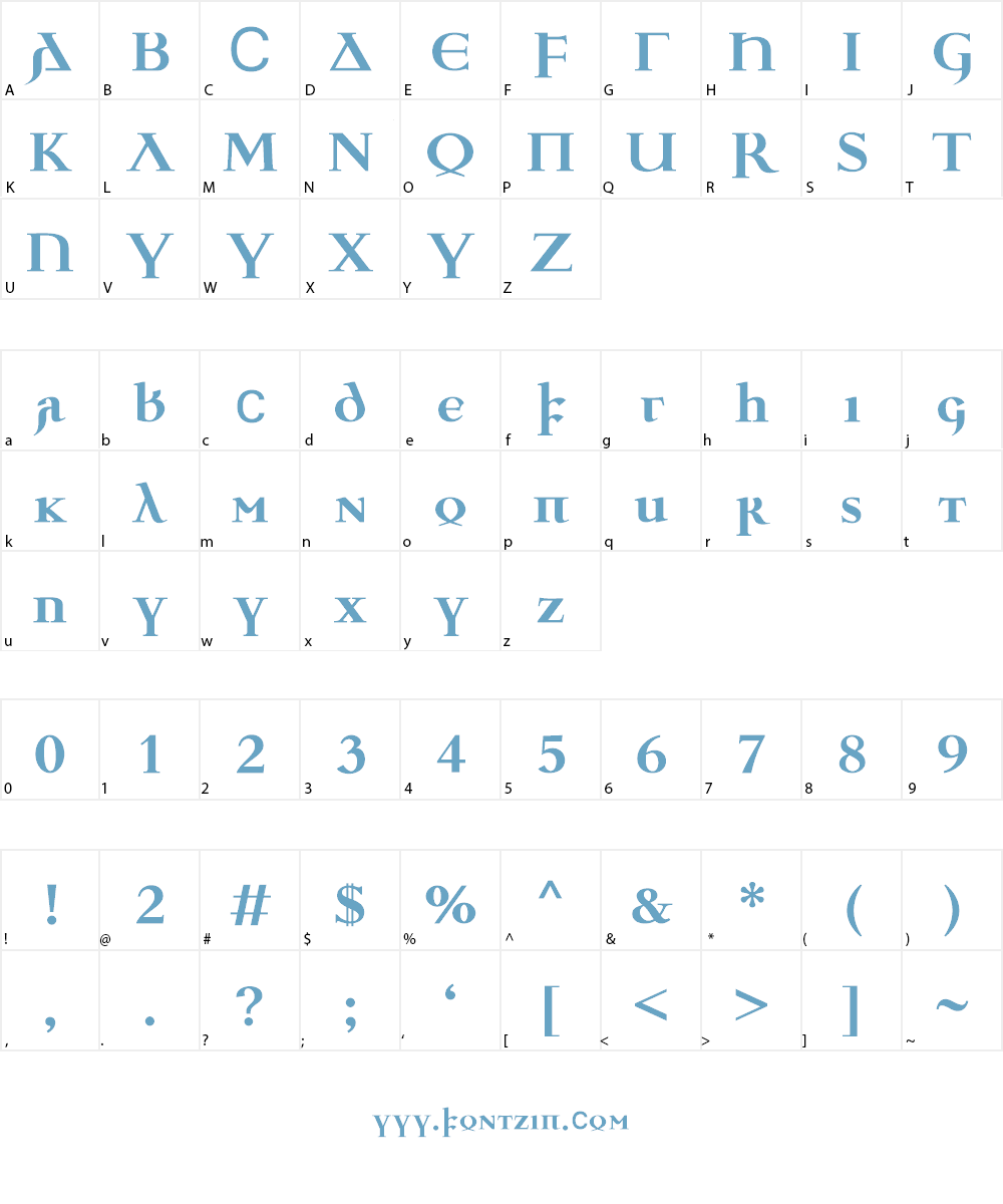Ulfilas Font Character